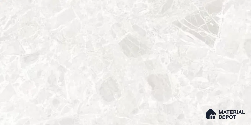 Marble Floor & Wall Tile TL 12708 B Embrace Bianco 4 ft x 2 ft Glossy Finish Vitrified Tile - 9 mm | 5 Random Design