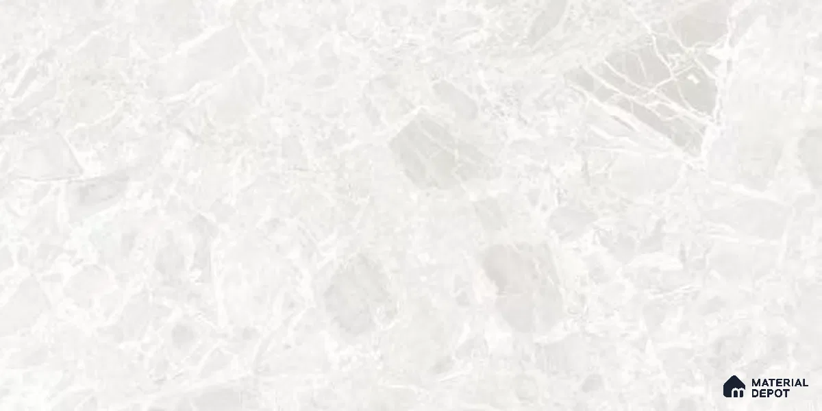 Marble Floor & Wall Tile TL 12708 B Embrace Bianco 4 ft x 2 ft Glossy Finish Vitrified Tile - 9 mm | 5 Random Design