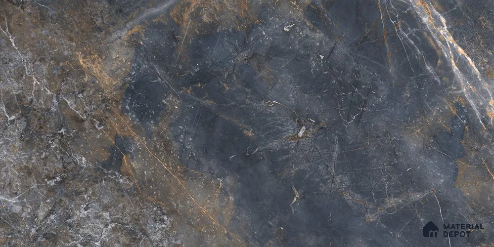 Marble Floor & Wall Tile TL 12775 B Visbi Azzule 4 ft x 2 ft Carving Matte Finish Vitrified Tile - 9 mm