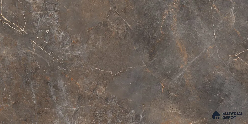 Marble Floor & Wall Tile TL 12775 E Visbi Copper 4 ft x 2 ft Carving Matte Finish Vitrified Tile - 9 mm