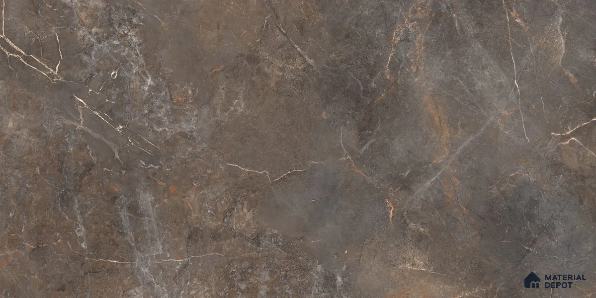 Marble Floor & Wall Tile TL 12775 E Visbi Copper 4 ft x 2 ft Carving Matte Finish Vitrified Tile - 9 mm
