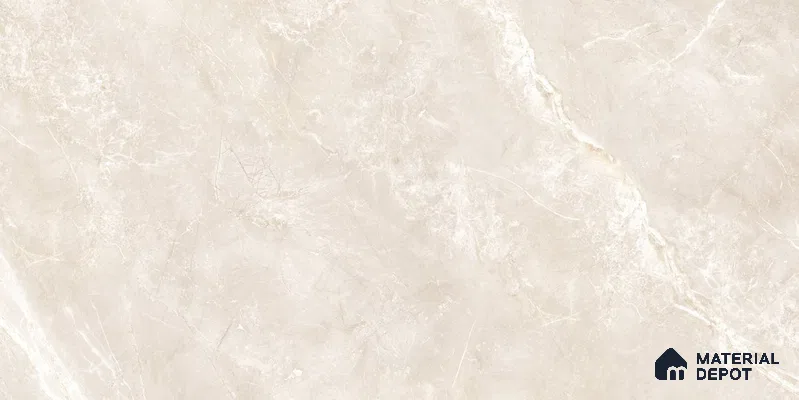 Marble Floor & Wall Tile TL 12775 D Visbi Crema 4 ft x 2 ft Carving Matte Finish Vitrified Tile - 9 mm