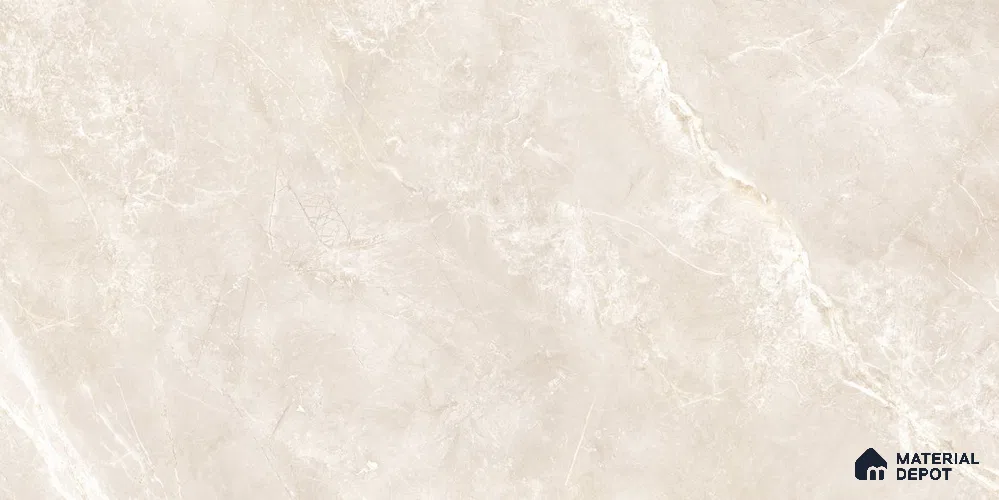 Marble Floor & Wall Tile TL 12775 D Visbi Crema 4 ft x 2 ft Carving Matte Finish Vitrified Tile - 9 mm