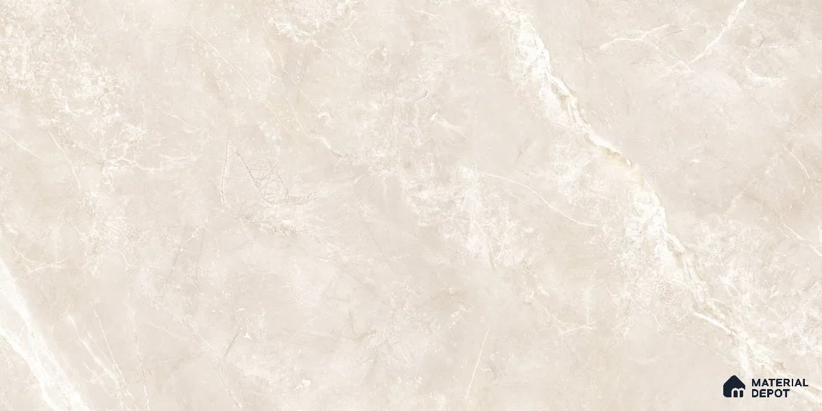 Marble Floor & Wall Tile TL 12775 D Visbi Crema 4 ft x 2 ft Carving Matte Finish Vitrified Tile - 9 mm