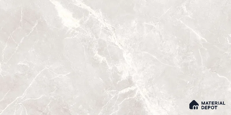 Marble Floor & Wall Tile TL 12775 Visbi Bianco 4 ft x 2 ft Carving Matte Finish Vitrified Tile - 9 mm
