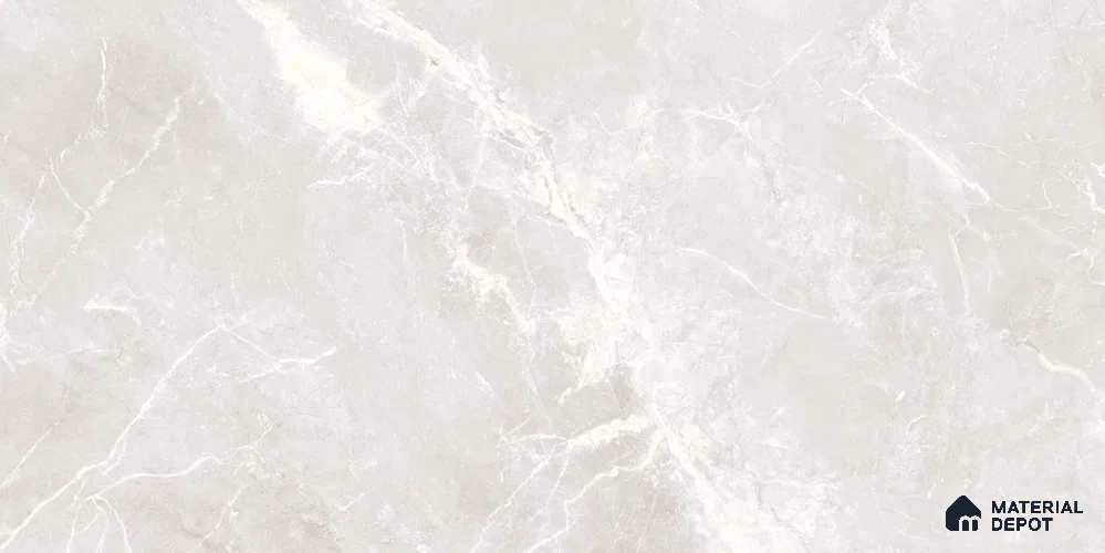 Marble Floor & Wall Tile TL 12775 Visbi Bianco 4 ft x 2 ft Carving Matte Finish Vitrified Tile - 9 mm