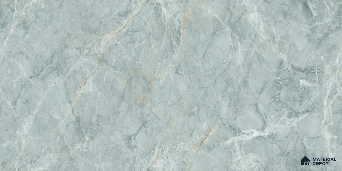 Marble Floor & Wall Tile TL 12696 Mystic Aqua 4 ft x 2 ft Matte Finish Vitrified Tile - 9 mm
