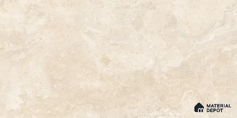 Marble Floor & Wall Tile TL 12776 Cyrus Crema 4 ft x 2 ft Carving Matte Finish Vitrified Tile - 9 mm