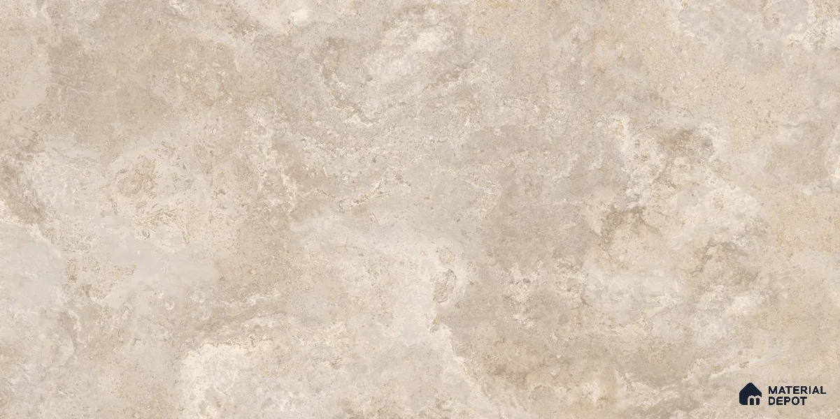 Marble Floor & Wall Tile TL 12776 B Cyrus Natural 4 ft x 2 ft Carving Matte Finish Vitrified Tile - 9 mm