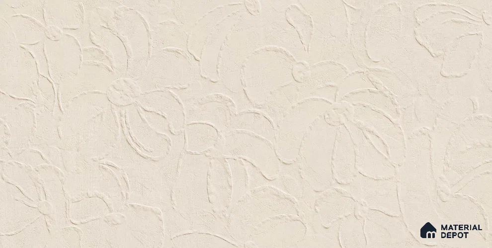 Punch Wall Tile TL 13265 Plaster Avorio Bloom 4 ft x 2 ft Punch Matte Finish Vitrified Tile - 9 mm | 5 Random Design