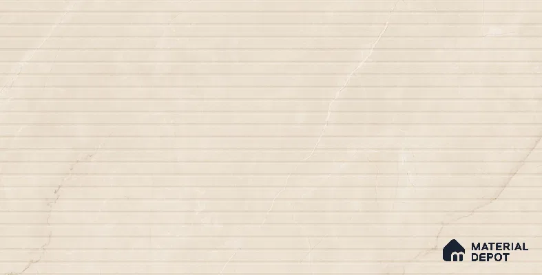 Marble Punched Wall Tile TL 13426 C Emporio Pearl Strip 4 ft x 2 ft Matte Finish Vitrified Tile - 9 mm | Suitable For Kitchen, Bathroom, Balcony