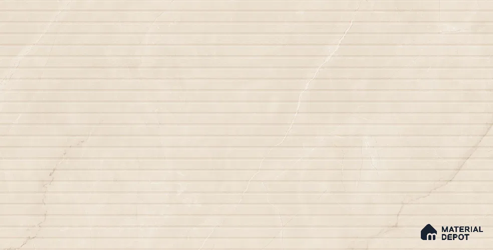 Marble Punched Wall Tile TL 13426 C Emporio Pearl Strip 4 ft x 2 ft Matte Finish Vitrified Tile - 9 mm | Suitable For Kitchen, Bathroom, Balcony
