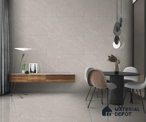 Marble Wall & Floor Tile TL 13432 B Fenix Sand 4 ft x 2 ft Glossy Finish Vitrified Tile - 9 mm | 4 Random Design | Suitable For Kitchen, Bathroom, Balcony