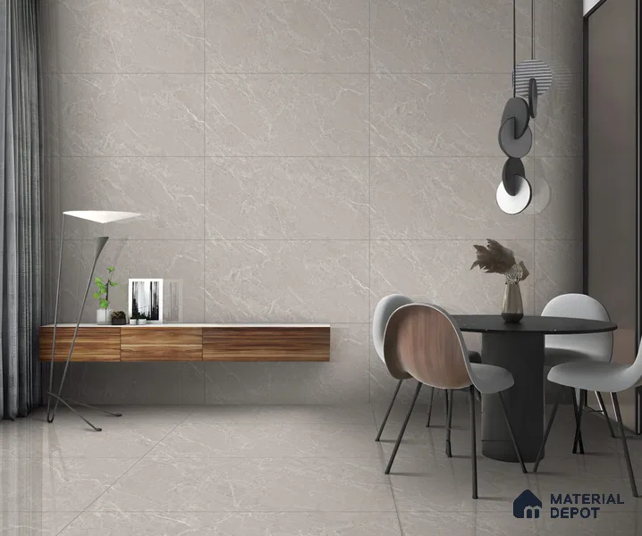 Marble Wall & Floor Tile TL 13432 B Fenix Sand 4 ft x 2 ft Glossy Finish Vitrified Tile - 9 mm | 4 Random Design | Suitable For Kitchen, Bathroom, Balcony