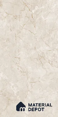 Marble Floor & Wall Tile TL 12959 Bonita Crema 4 ft x 2 ft Matte Finish Vitrified Tile - 9 mm | 4 Random Design | Suitable For Accent/Feature Wall, Kitchen, Dining Area