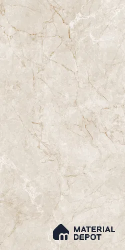 Marble Floor & Wall Tile TL 12959 Bonita Crema 4 ft x 2 ft Matte Finish Vitrified Tile - 9 mm | 4 Random Design | Suitable For Accent/Feature Wall, Kitchen, Dining Area
