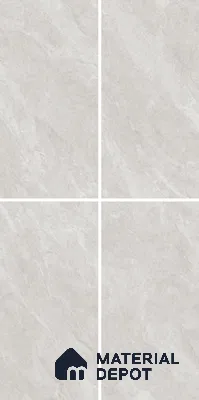 Marble Floor & Wall Tile TL 12960 B Endura Bianco 4 ft x 2 ft Matte Finish Vitrified Tile - 9 mm | 4 Random Design | Suitable For Accent/Feature Wall, Kitchen, Dining Area