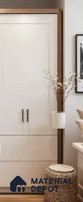 Off White Solid Colors look LM 23975 8 ft x 4 ft Matte Finish Decorative Laminate - 1 mm | Suitable for TV Unit, Wardrobe, Kitchen Cabinets
