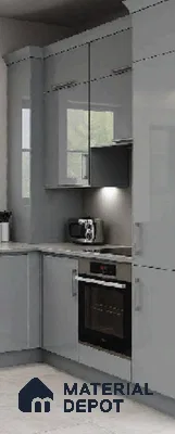 Pale Grey Solid Colors look LM 23979 8 ft x 4 ft Matte Finish Decorative Laminate - 1 mm | Suitable for TV Unit, Wardrobe, Kitchen Cabinets