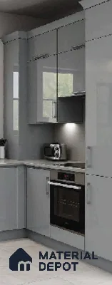 Light Grey Solid Colors look LM 23980 8 ft x 4 ft Matte Finish Decorative Laminate - 1 mm | Suitable for TV Unit, Wardrobe, Kitchen Cabinets