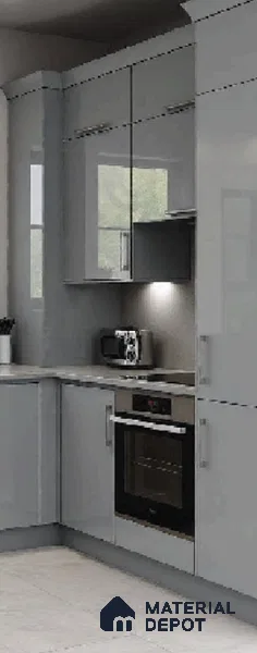 Light Grey Solid Colors look LM 23980 8 ft x 4 ft Matte Finish Decorative Laminate - 1 mm | Suitable for TV Unit, Wardrobe, Kitchen Cabinets