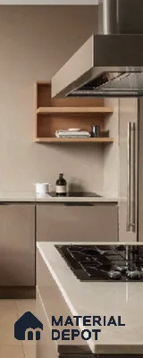Warm Taupe Beige Solid Colors look LM 23982 8 ft x 4 ft Matte Finish Decorative Laminate - 1 mm | Suitable for TV Unit, Wardrobe, Kitchen Cabinets
