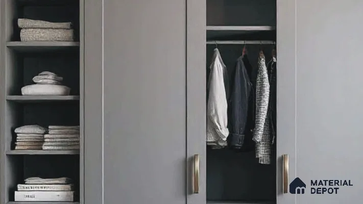 Warm Grey Solid Colors look LM 23986 8 ft x 4 ft Matte Finish Decorative Laminate - 1 mm | Suitable for TV Unit, Wardrobe, Kitchen Cabinets