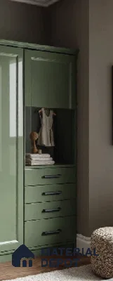 Sage Green Solid Colors look LM 23987 8 ft x 4 ft Matte Finish Decorative Laminate - 1 mm | Suitable for TV Unit, Wardrobe, Kitchen Cabinets
