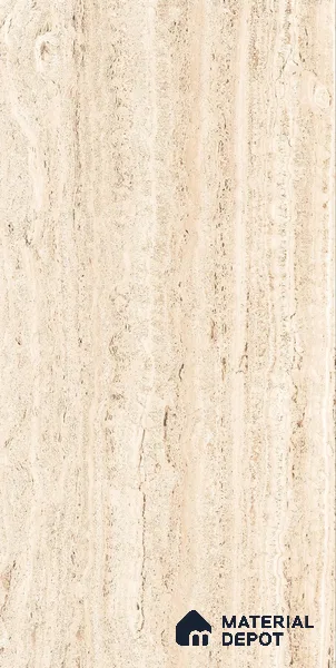 Budget Friendly Marble Floor & Wall Tile Value For Money TL 05600 Frosted Almond 4 ft x 2 ft - Vitrified Glossy Finish -9 mm | Suitable for Living Room, Bedroom & Bathroom