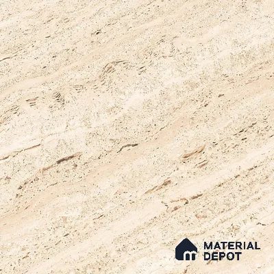 Budget Friendly Marble Floor & Wall Tile Value For Money TL 05600 Frosted Almond 4 ft x 2 ft - Vitrified Glossy Finish -9 mm | Suitable for Living Room, Bedroom & Bathroom