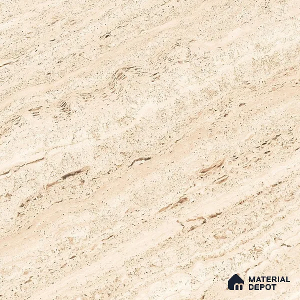 Budget Friendly Marble Floor & Wall Tile Value For Money TL 05600 Frosted Almond 4 ft x 2 ft - Vitrified Glossy Finish -9 mm | Suitable for Living Room, Bedroom & Bathroom