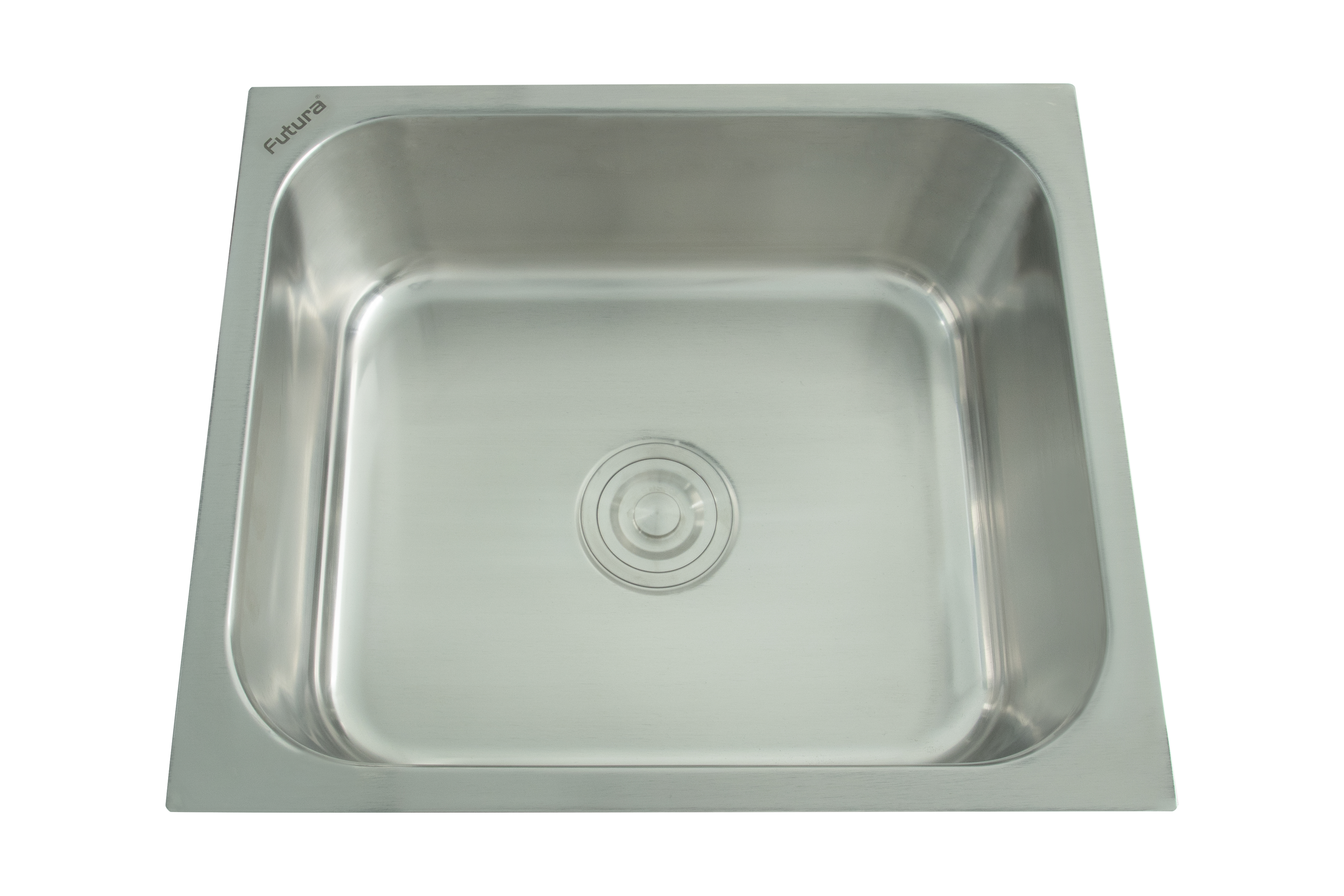 Avyra Sink SK 00012 Silver Compact 533 x 457 x 200 mm Rectangular Stainless Steel Satin Finish Kitchen Sink - 200 mm | Suitable For Bathroom, Vanity & Utility Areas