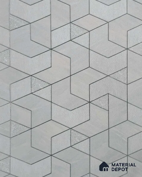 5523 | 10 Meter x 21 Inches Geometric Look Wallpaper - 57.41 Sq. Ft.