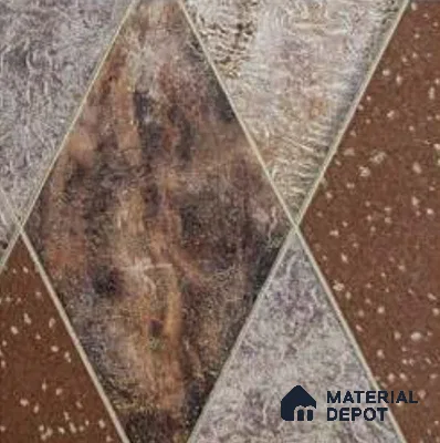 5531 | Rust Harlequin Marble Non Woven Geometric Wallpaper - 10 Meter x 21 Inches, 57.41 Sq. Ft.