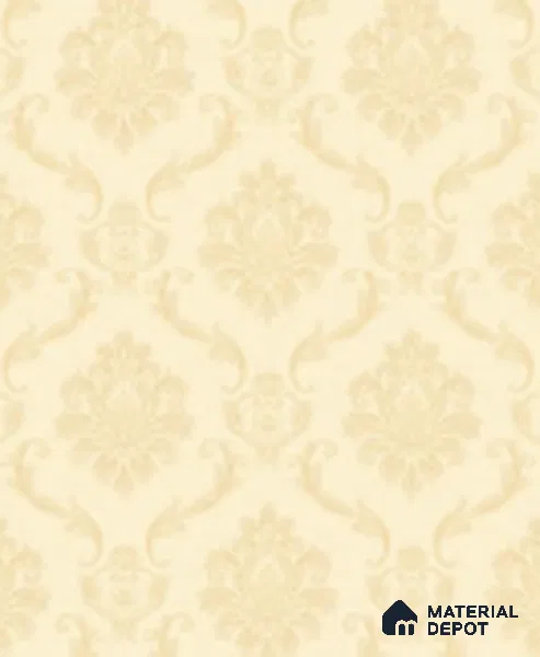 555149 | 10 Meter x 21 Inches Damask Look Wallpaper - 57.41 Sq. Ft. | Minimum 15% wastage during installation