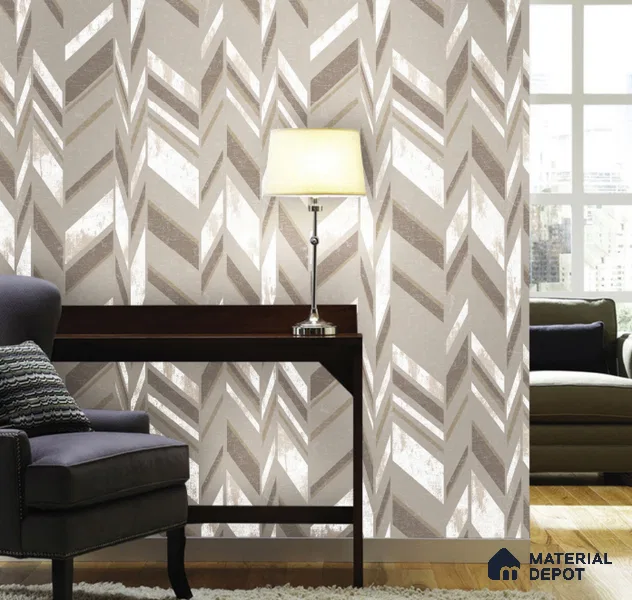 555159 | 10 Meter x 21 Inches Patterned Look Wallpaper - 57.41 Sq. Ft. | Minimum 15% wastage during installation