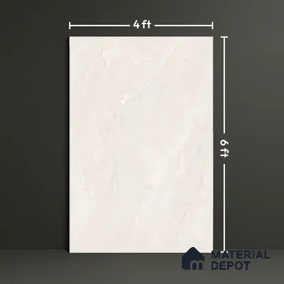 TL 10153 Oracle Crema Endless 6 ft x 4 ft Glossy Finish PGVT Vitrified Tile - 15 mm | Adhesive and Spacers Must be Used During Installation