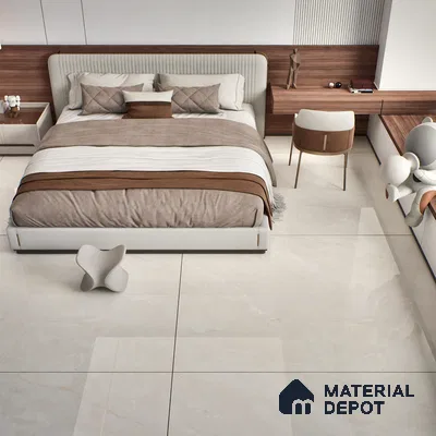TL 10153 Oracle Crema Endless 6 ft x 4 ft Glossy Finish PGVT Vitrified Tile - 15 mm | Adhesive and Spacers Must be Used During Installation
