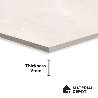 TL 10153 B Oracle Crema Endless 6 ft x 4 ft Glossy Finish PGVT Vitrified Tile - 9 mm | Adhesive and Spacers Must be Used During Installation