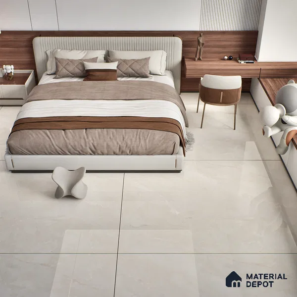 TL 10153 B Oracle Crema Endless 6 ft x 4 ft Glossy Finish PGVT Vitrified Tile - 9 mm | Adhesive and Spacers Must be Used During Installation