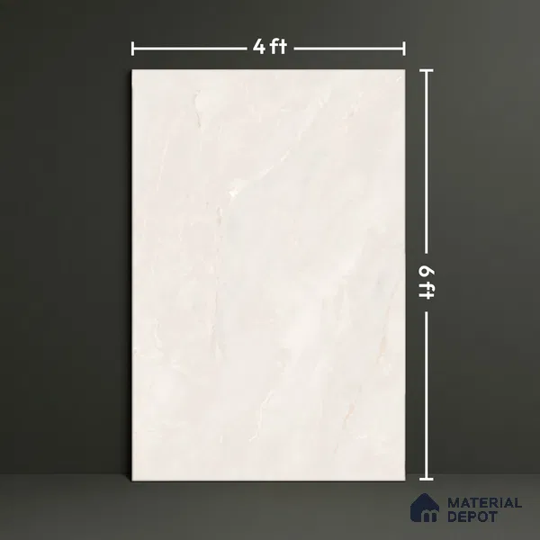 TL 10153 C Oracle Crema Endless 6 ft x 4 ft Satin Finish GVT Vitrified Tile - 9 mm | Adhesive and Spacers Must be Used During Installation