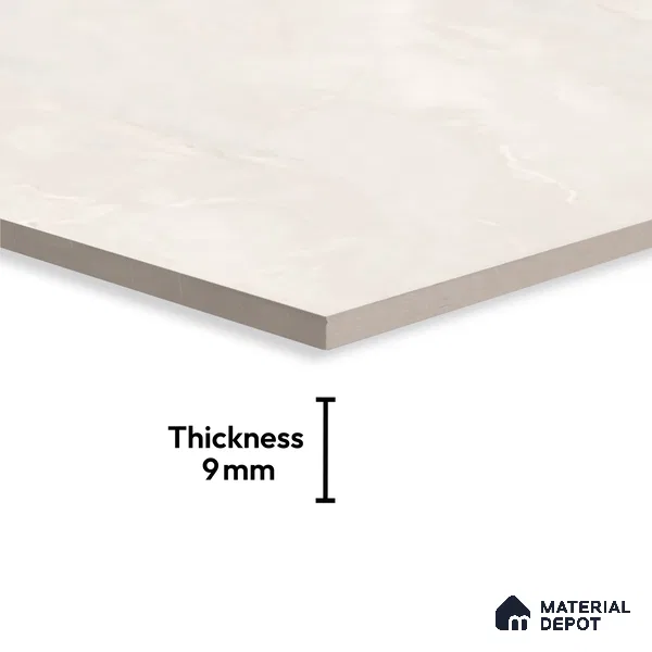 TL 10153 C Oracle Crema Endless 6 ft x 4 ft Satin Finish GVT Vitrified Tile - 9 mm | Adhesive and Spacers Must be Used During Installation