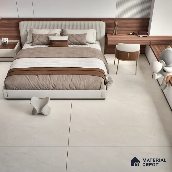TL 10153 C Oracle Crema Endless 6 ft x 4 ft Satin Finish GVT Vitrified Tile - 9 mm | Adhesive and Spacers Must be Used During Installation