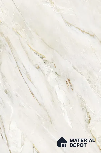 Marble Floor & Wall Tile TL 08097 D Lorex White 6 ft x 4 ft Pearl Finish Vitrified Tile - 9 mm | Suitable For Living Room, Bedroom & Dining Area