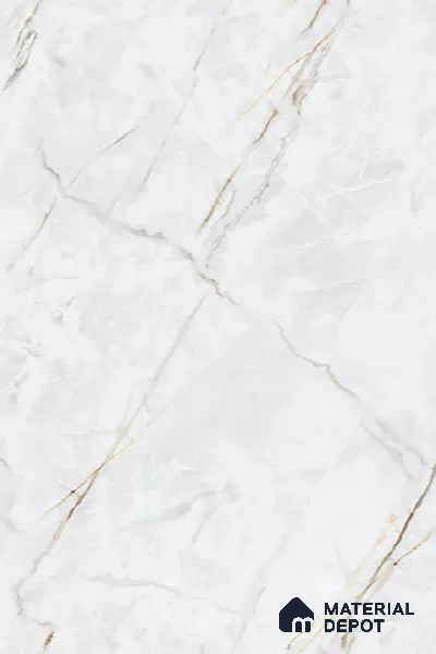 TL 09961 Fame white 6 ft x 4 ft Glossy Finish Endless PGVT Vitrified Tile - 15 mm (Random 4) | Adhesive and Spacers Must be Used During Installation