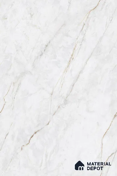 Endless Marble Floor & Wall Tile TL 09961 B Fame white 6 ft x 4 ft Glossy Finish Endless Vitrified Large Format Tile - 9 mm | 3 Random Design | Suitable For Living Room, Bedroom, Bathroom | Adhesive and Spacers Must be Used During Installation