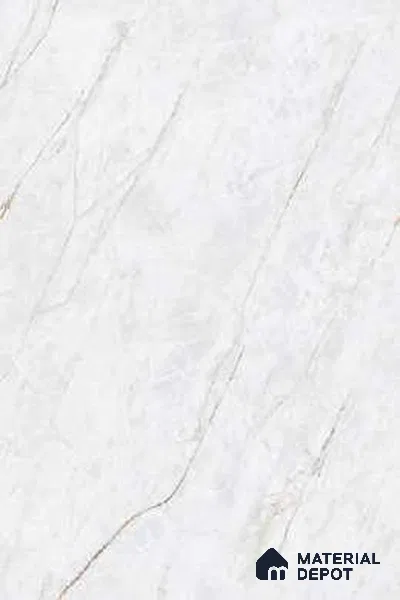 Endless Marble Floor & Wall Tile TL 09961 B Fame white 6 ft x 4 ft Glossy Finish Endless Vitrified Large Format Tile - 9 mm | 3 Random Design | Suitable For Living Room, Bedroom, Bathroom | Adhesive and Spacers Must be Used During Installation