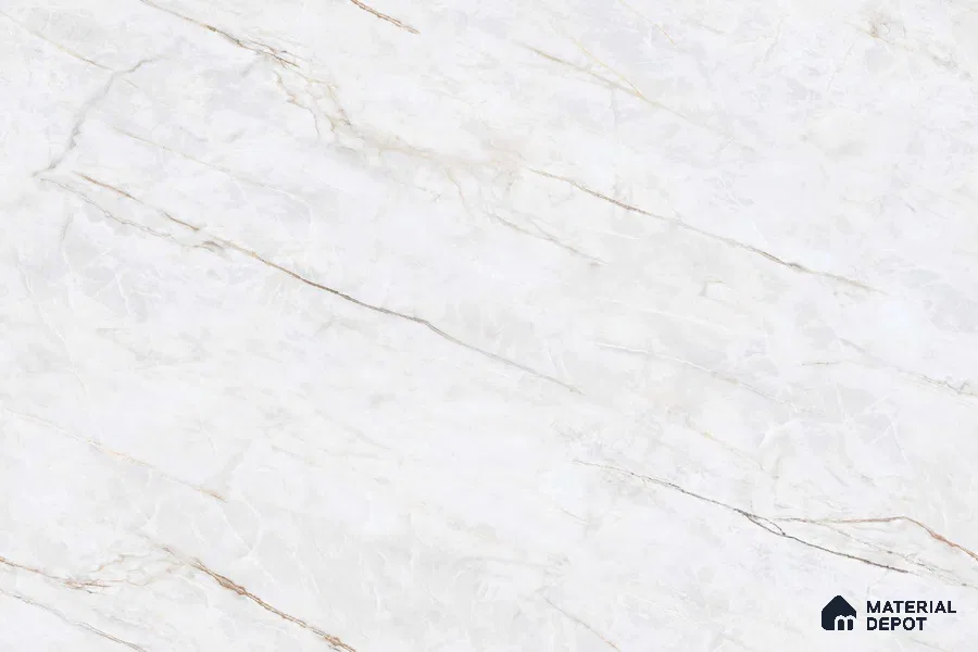 Endless Marble Floor & Wall Tile TL 09961 C Fame white 6 ft x 4 ft Matte Finish Vitrified Large Format Tile - 9 mm | 3 Random Design | Suitable For Living Room, Bedroom, Bathroom
