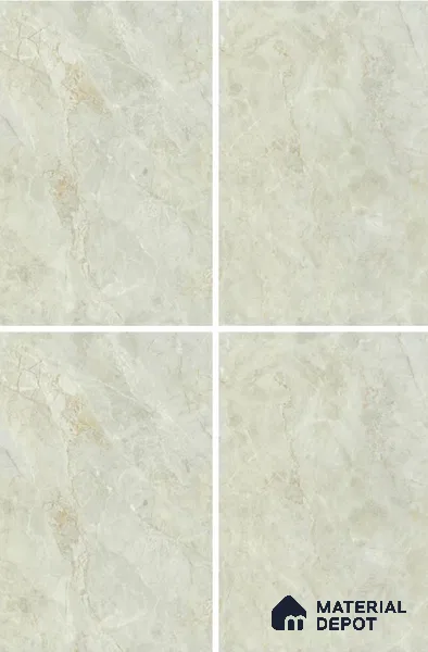 Endless Marble Floor & Wall Tile TL 10200 Magic Grey 6 ft x 4 ft Glossy Finish Vitrified Large Format Tile - 9 mm | 2 Random Design | Suitable For Living Room, Bedroom, Bathroom | Adhesive and Spacers Must be Used During Installation