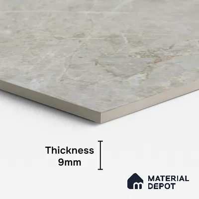 Endless Marble Floor & Wall Tile TL 10200 B Magic Gray 4 ft x 2 ft Glossy Finish Vitrified Tile - 9 mm | 4 Random Design | Suitable For Living Room, Bedroom, Bathroom